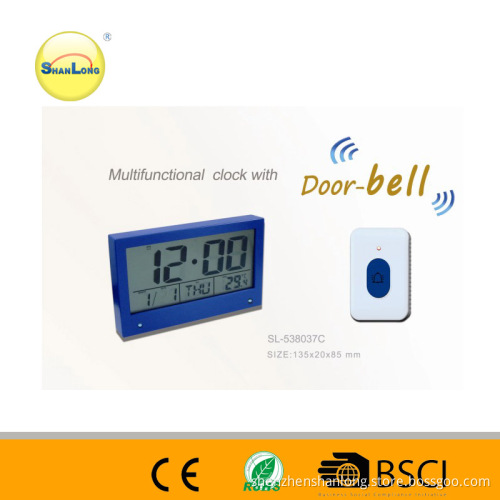 ABS Unique Table Clock with Door Bell